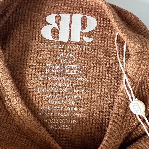 NEW Brixton Phoenix bamboo waffle top - Picture 2 of 5